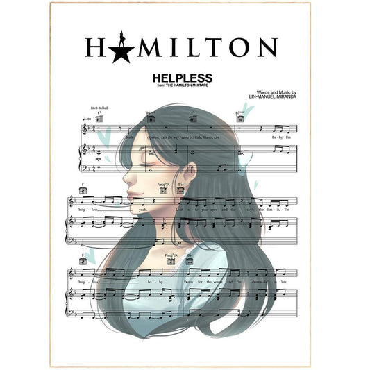 Hamilton - HELPLESS Print - 98types