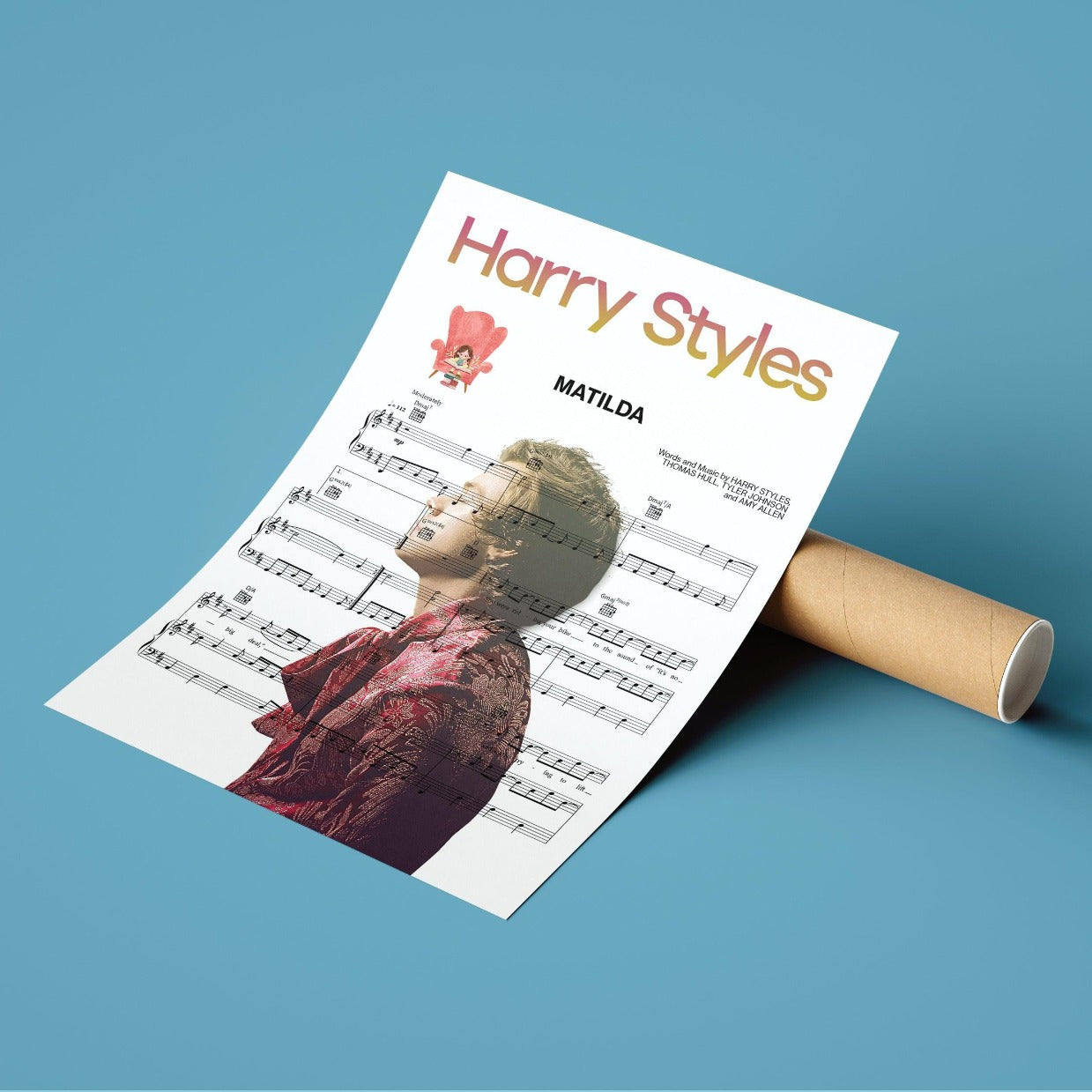 Matilda By Harry Styles, Harry's House Digital Download Lyrics Poster is made with museum-grade paper (175gsm fine art paper), and are the perfect means to give for gifts