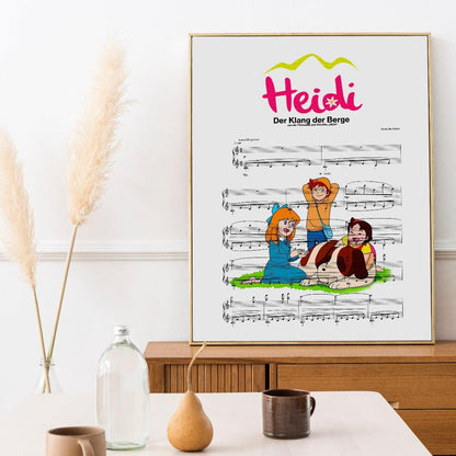 If you're looking for a unique and personal wedding gift, look no further than the Heidi - der klang der welt Poster. This print features the song lyrics from your favorite wedding song, personalized with the names of the bride and groom. It's the perfect way to commemorate your big day, and will be a cherished addition to your home décor for years to come.