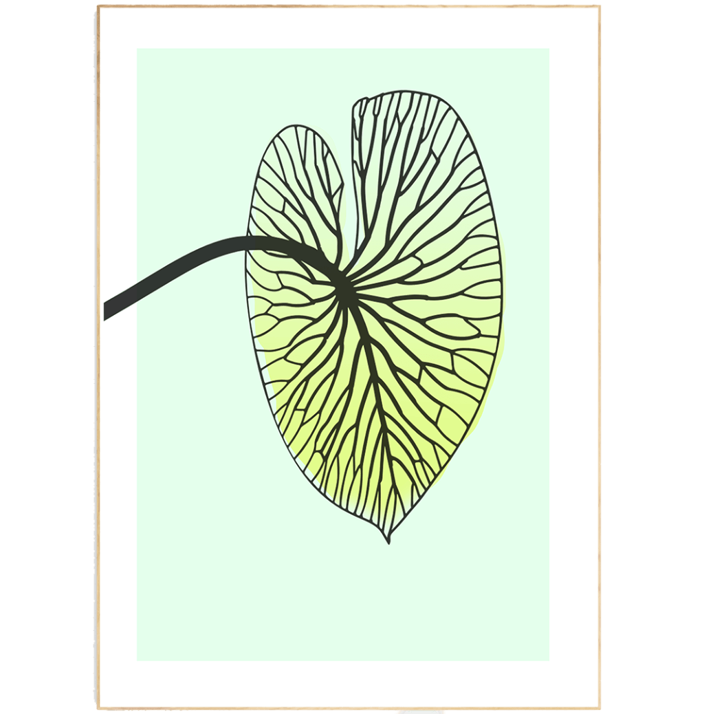 Plant Line Art Print | Contemporary Minimal Wall Decor | Scandi Design Style