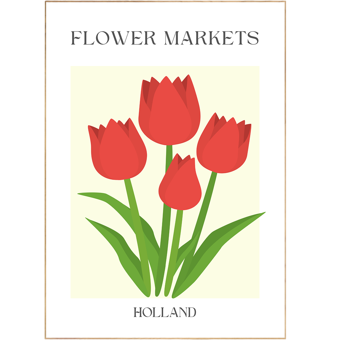 Complete your décor with the classic prints available at Holland Flowers Market. Our range of art posters and wall art ideas for bedrooms, kitchens and living rooms includes graphic art, A3 flower posters, contemporary art prints, and prints for walls with a Scandinavian design. Shop online for quality prints and wall art to enhance your home.