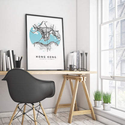 A stylish way to explore Hong Kong. This print is the perfect way to add a touch of Hong Kong flavor to your walls. With a stylish and minimalist design, it makes a great addition to any room. Featuring an easy-to-read map of the city, this print is perfect for visitors or locals alike.