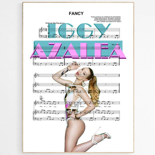 Prints by 98types Presents - “Iggy Azalea - Fancy Poster” If you are looking for an amazing and unique piece of wall art then look no further. Our prints are made from the very best quality materials and are printed using the latest printing technology. This Iggy Azalea - Fancy Poster is the perfect way to add some style and personality to your home.