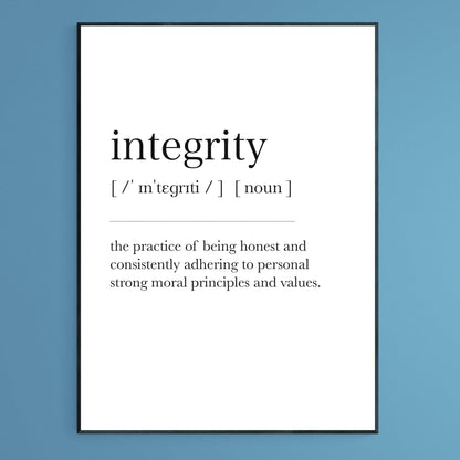 Integrity Definition Print - 98types