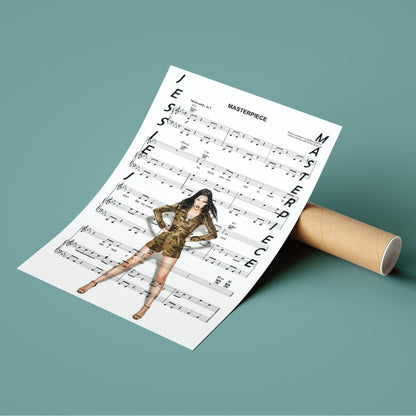 Jessie J - Masterpiece Poster | Song Music Sheet Notes Print 