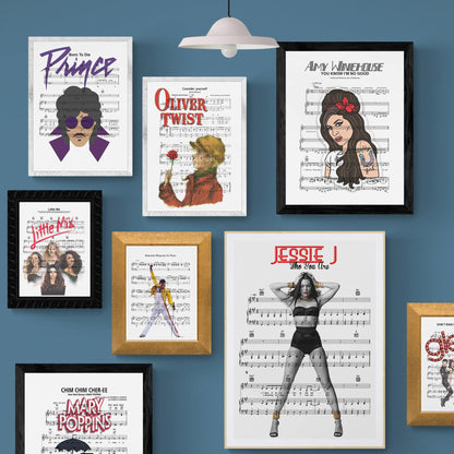 Jessie J - Who You Are Poster | Song Music Sheet Notes Print 