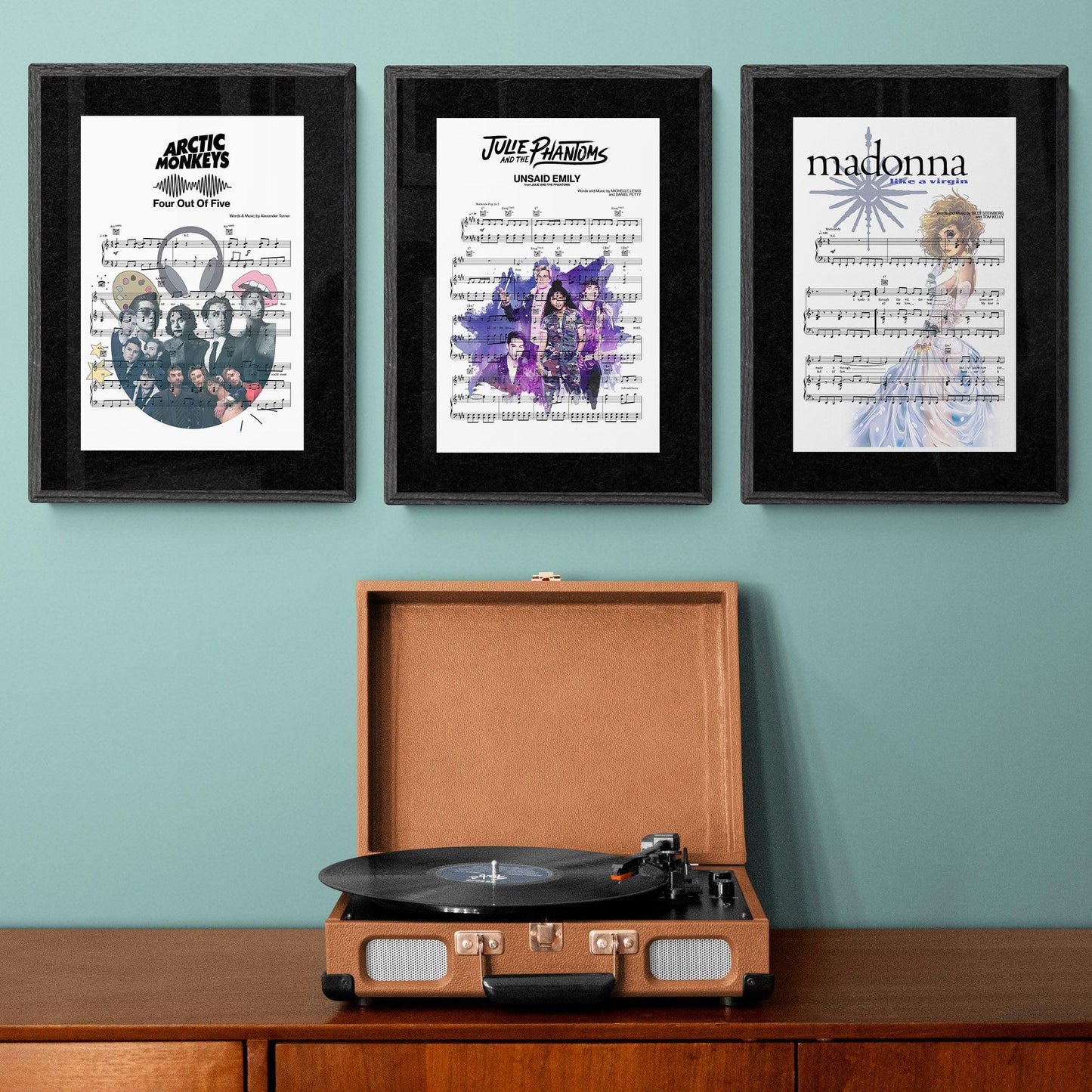 Julie and the Phantoms - Unsaid Emily Song Print | Song Music Sheet Notes Print  Everyone has a favorite song especially Madonna Don't Cry For Me Argentina Print, and now you can show the score as printed staff. The personal favorite song sheet print shows the song chosen as the score. 