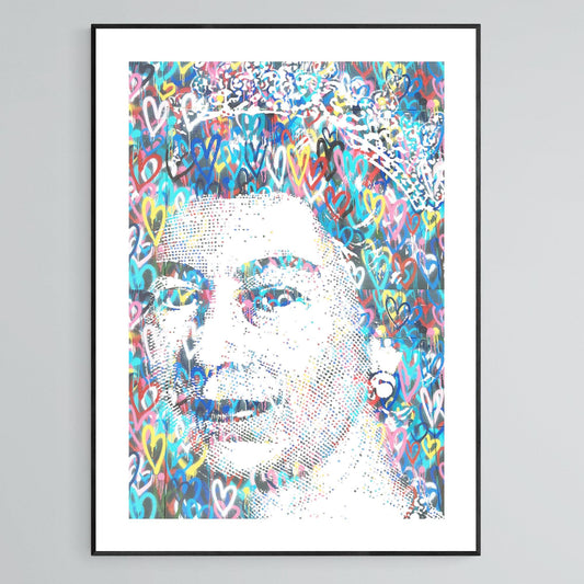 Queen Elizabeth Love Print - 98types