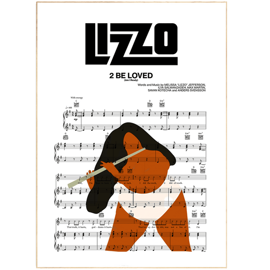 It's time to get your groove on with this Lizzo - 2 BE LOVED  Poster. Decorate your livingroom or kitchen with this vibrant art print and get ready to move and groove. Whether you love music or just a fan of Lizzo - share your passion with this decorative piece. It features the lyrics to the song so you can sing along or feel inspired by its words each time you pass by it.