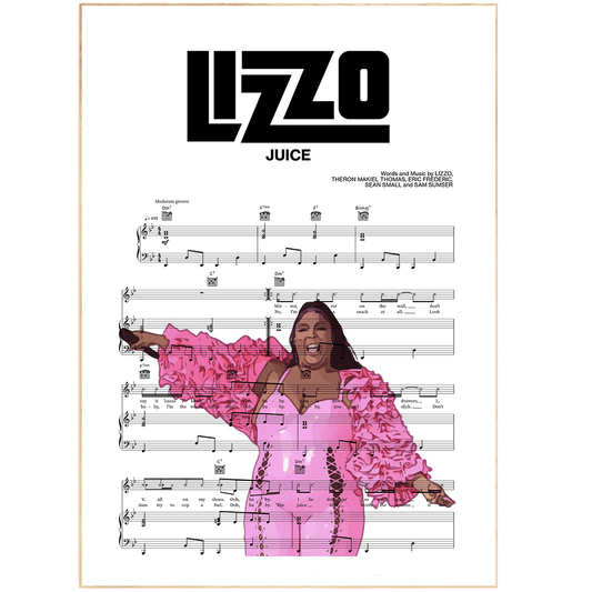 With this wonderful print you can have the most stylish kitchen or living room. Hang this print in a prominent spot and enjoy the beautiful lyrics of Lizzo every day. The simple but stylish design is perfect for any home.