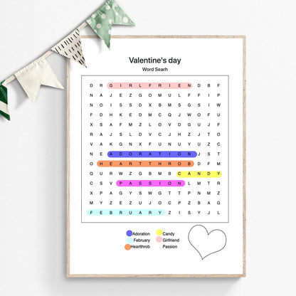 Personalised WORD SEARCH Family Print Gift | Birthday Gift Valentines | New Home Gift Variety Stiles Custom - 98types