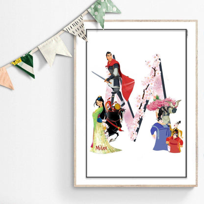 The Mulan Movie Poster captures the power of all the beloved Disney movies in one place, with iconic characters and scenes from all your favourites. Hang it in your home or office, and brighten up any wall, room, or movie section with a Disney World print. Fine art printing makes it look authentically cinematic. - 98types