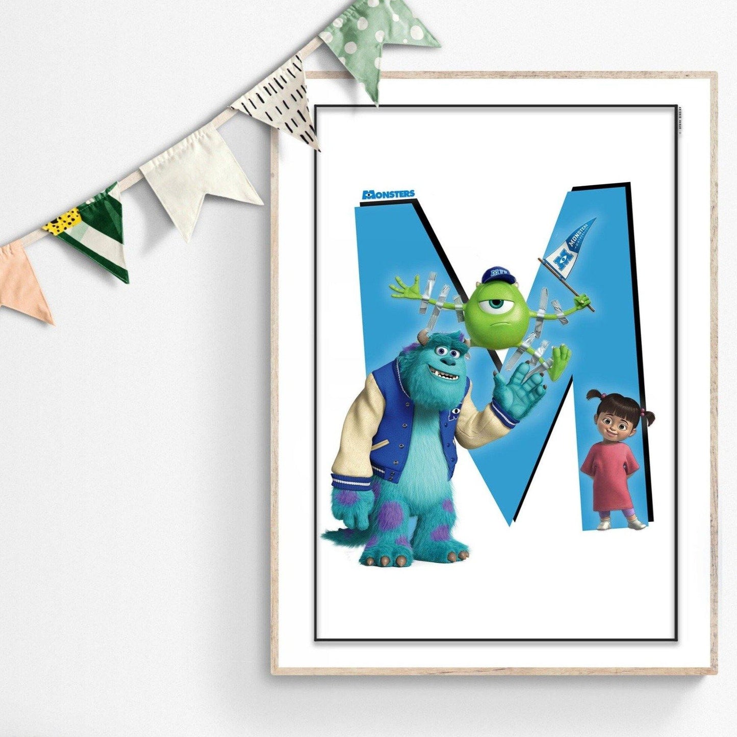 Introducing the Monsters Inc Poster! This vibrant wall print is sure to add a touch of Disney magic to your home. Featuring lovable characters from the classic Disney animated movie, this poster promises eye-catching design and colour that'll bring your walls to life. So, don't monster around—bring the magical world of Monsters Inc into your home today! 98types