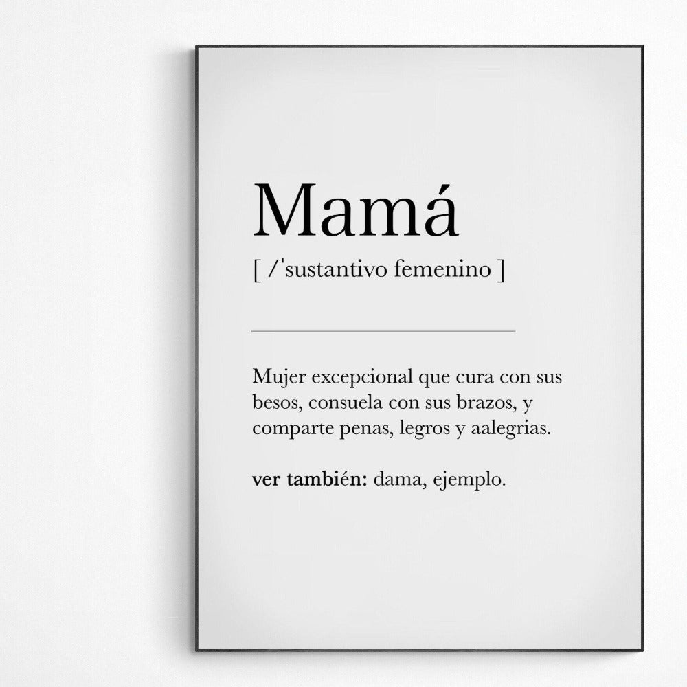 Mama Definition Print | Dictionary Art Poster | Wall Home Decor Print | Funny Gifts Quote | Greeting Card | Variety Sizes - 98types