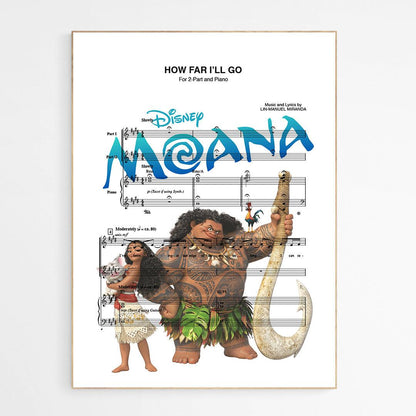 Moana - How Far I'll Go Poster