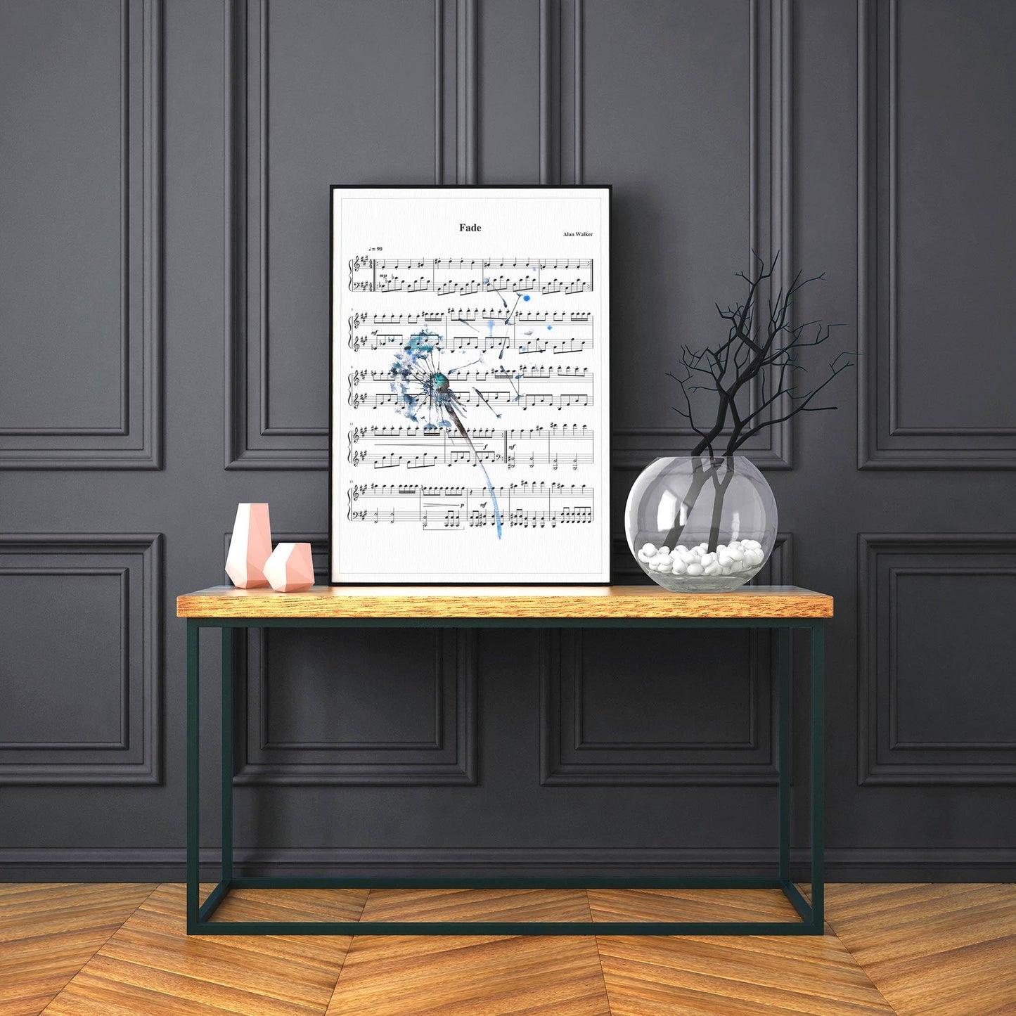 Alan Walker - Faded Theme Song Print | Sheet Music Wall Art | Song Music Sheet Notes Print
