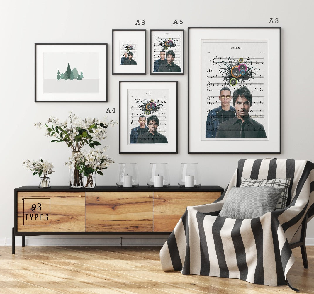 Bring your favourite music to life with this Luis Fonsi - Despacito Poster. Featuring framed art and song lyrics printed on museum-quality paper, this wall print will add an artistic touch to any space. The perfect gift for music enthusiasts, the poster includes a timeless design and top-grade construction. Transform your walls, and get the most out of your favourite lyrics.- 98types