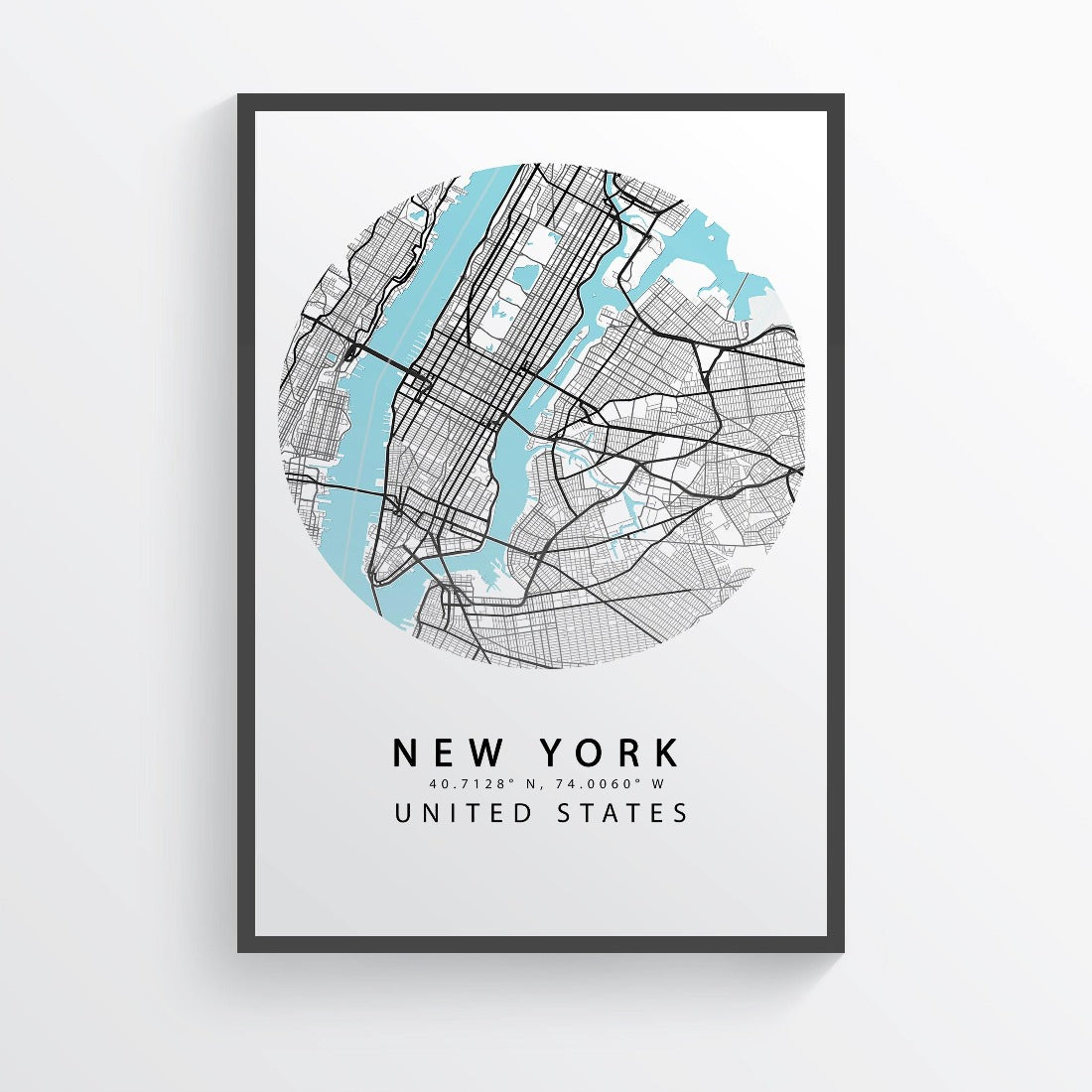 Embrace your inner wanderlust. Inspired by the concrete jungle that is New York City, this map print is the perfect way to show your love for the city that never sleeps. With a beautiful and minimalist design, it would look great in any living space. Hang it in your bedroom, living room or office and dream of adventures in the big city.