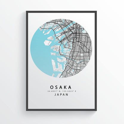 Experience Osaka like a local with this print of the city's street map.This print offers a unique perspective on Osaka, giving you a feel for the city's layout and streets.Measuring 18x24 inches, this print is perfect for framing and would make a great addition to any Japan-themed collection.