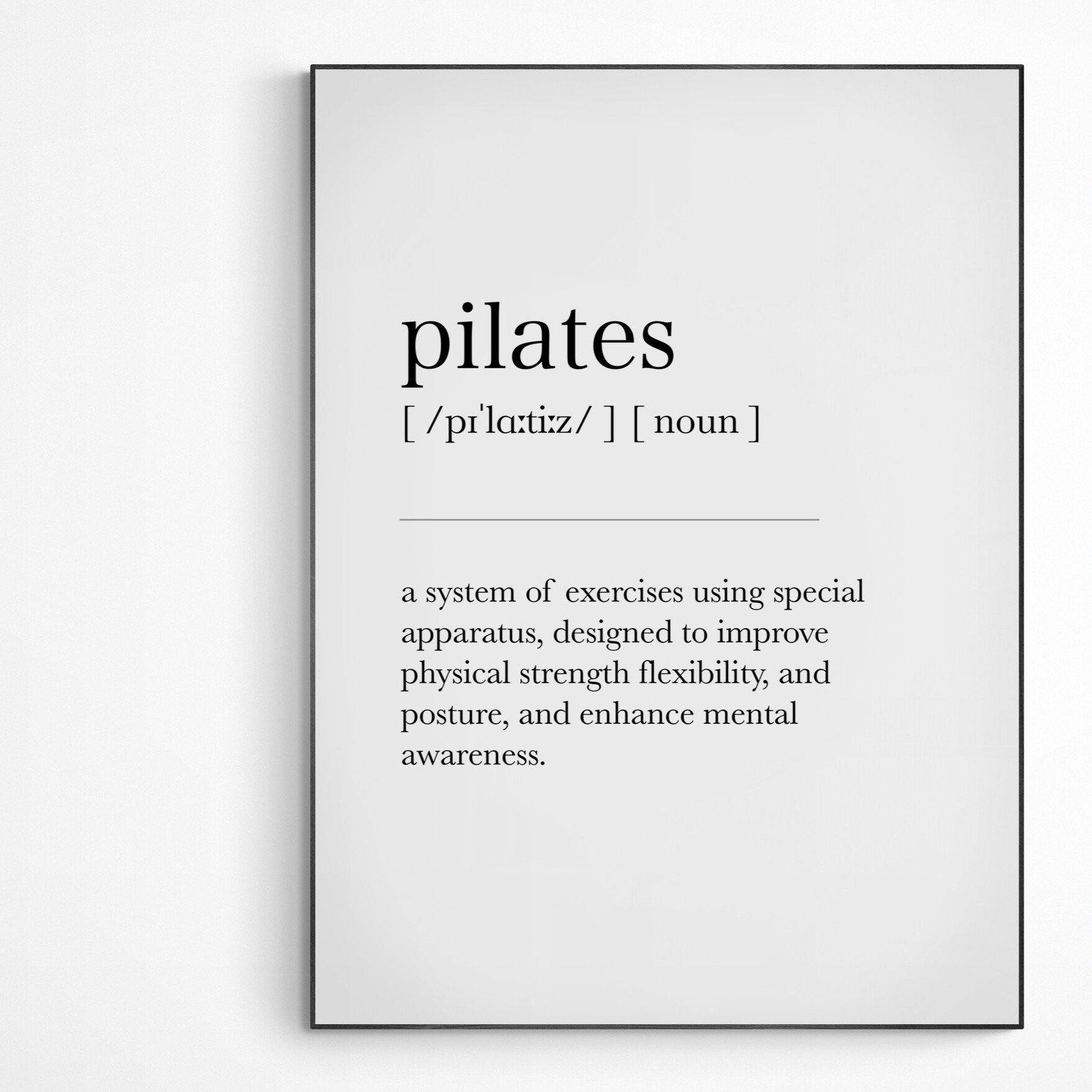 Pilates Definition Print