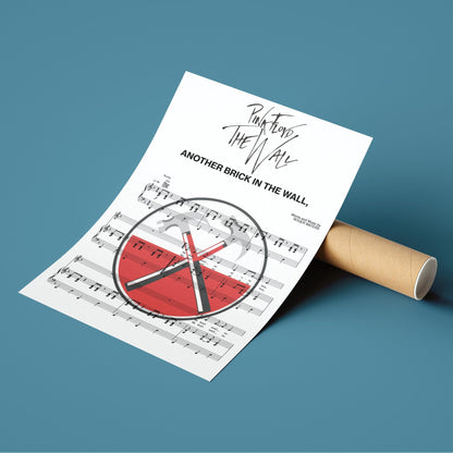 Pink Floyd - The Wall Song Print | Song Music Sheet Notes Print Everyone has a favorite song especially Pink Floyd Print, and now you can show the score as printed staff. The personal favorite song sheet print shows the song chosen as the score. 