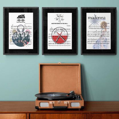 Pink Floyd - The Wall Song Print | Song Music Sheet Notes Print Everyone has a favorite song especially Pink Floyd Print, and now you can show the score as printed staff. The personal favorite song sheet print shows the song chosen as the score. 