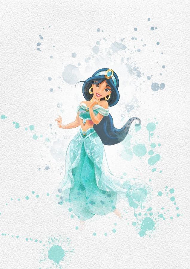 Set 6 Disney Princess Printable Art On Sale INSTANT DOWNLOAD Disney Watercolor Princess Print Wall Disney Elsa Belle Princess Poster Disney