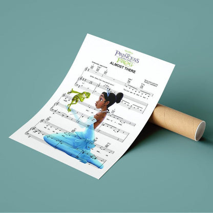 The Princess and the Frog Almost There Print | 98 Best Song Music Sheet Notes Print 