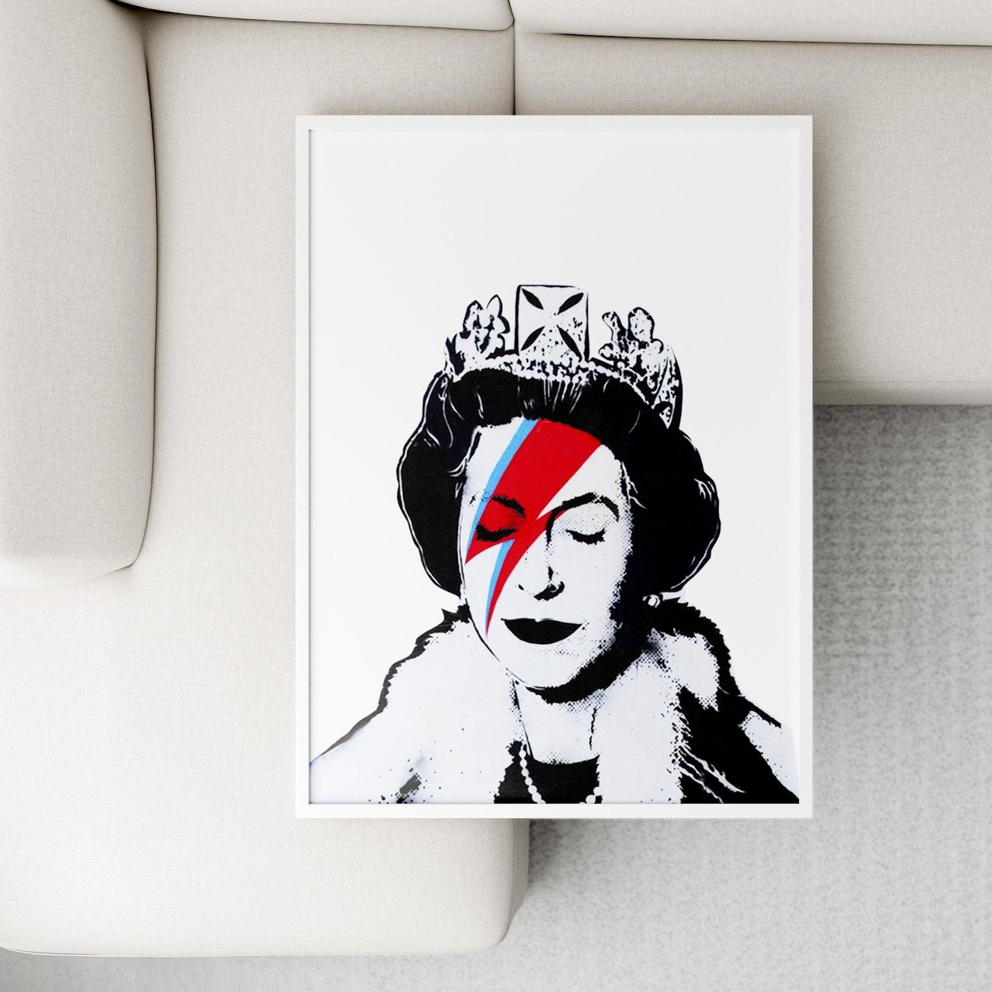 The Queen is in the house! This graffiti street art is inspired by the one and only Queen B. With a nod to the superstar's undeniable cool, this street art is an instant classic. Hang this street art in your home and get inspired to greatness.- 98types