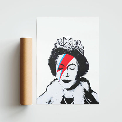A unique street art print that is sure to turn heads. This graffiti art print pays homage to one of the most iconic women in history. With bright and bold colors, it's perfect for adding a little bit of personality to any room. Hang it in your home office or studio for a touch of inspiration. - 98types