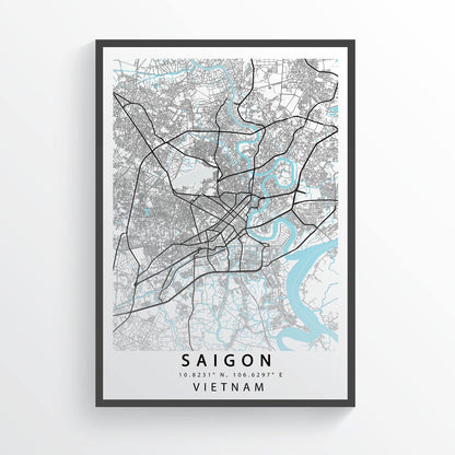 A must-have for any traveler to Vietnam! This detailed map of Ho Chi Minh City is perfect for understanding and exploring Vietnam's largest city. Marked with points of interest, this map is perfect for both tourists and locals. Printed on high quality paper and laminated for durability, this map is a must-have for anyone interested in Vietnam.