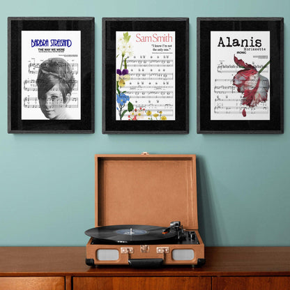 Sam smith - I’m Not The Only One Song Print | Song Music Sheet Notes Print Everyone has a favorite song especially Sam smith Print, and now you can show the score as printed staff. The personal favorite song sheet print shows the song chosen as the score. 