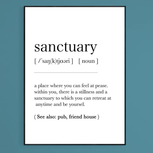Santuary Definition Print - 98types