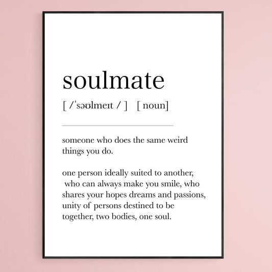 Soul mate Definition Print - 98types