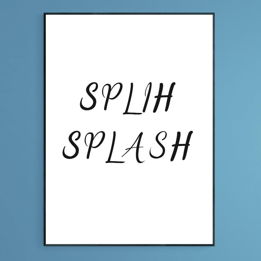 Splish Splash Bathroom Prints - 98types