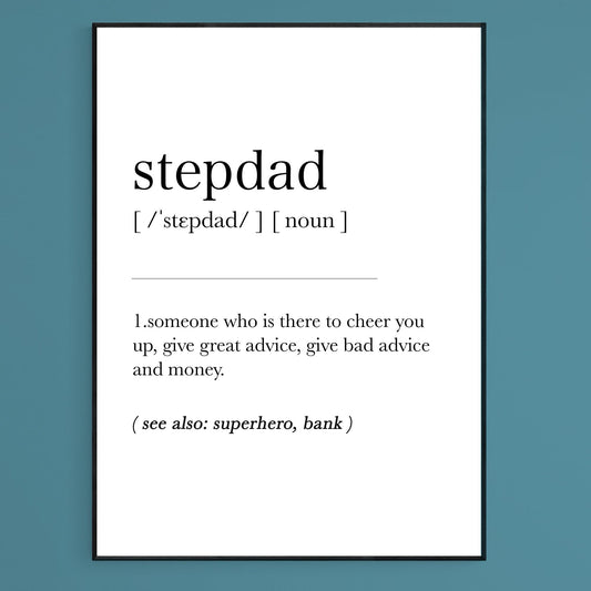 Stepdad Definition Print - 98types