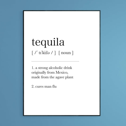 Tequila Definition Print - 98types