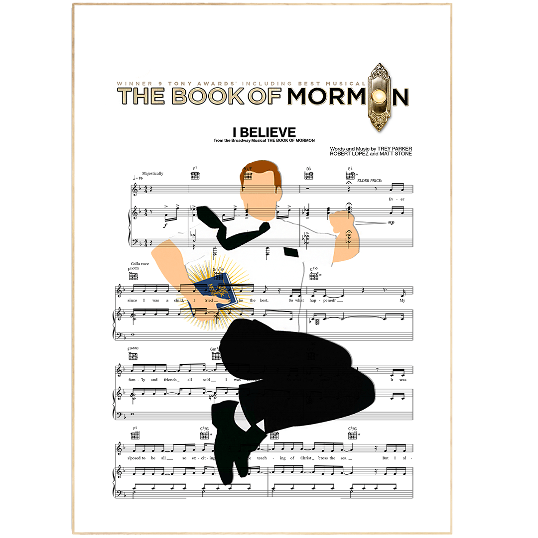 The Book of Mormon Musical - I Belive Print - 98types