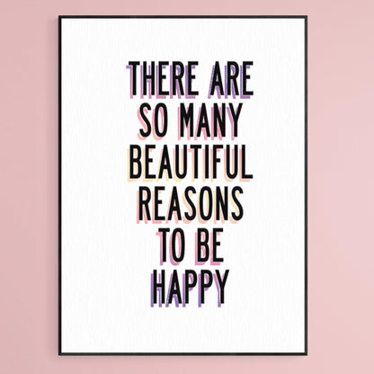 Be Happy Poster Wall Art - 98types