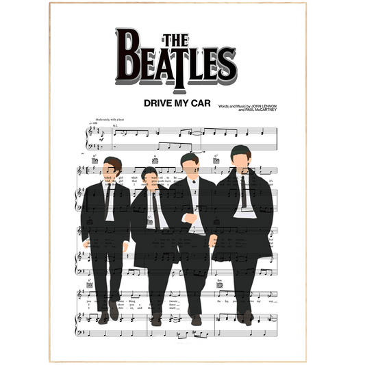 The Beatles - DRIVE MY CAR Poster - 98types