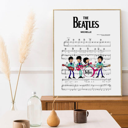 Iconic photograph Black and white photograph of the members of the Beatles jumping in the air Photograph in black and white of the Beatles jumping in the air. This iconic photograph will fit a home where you want to celebrate your favourite icons. Have a look in our category Iconic photos for more matching prints!  The poster is printed with a white border that nicely frames the design and has a grainy photo structure.