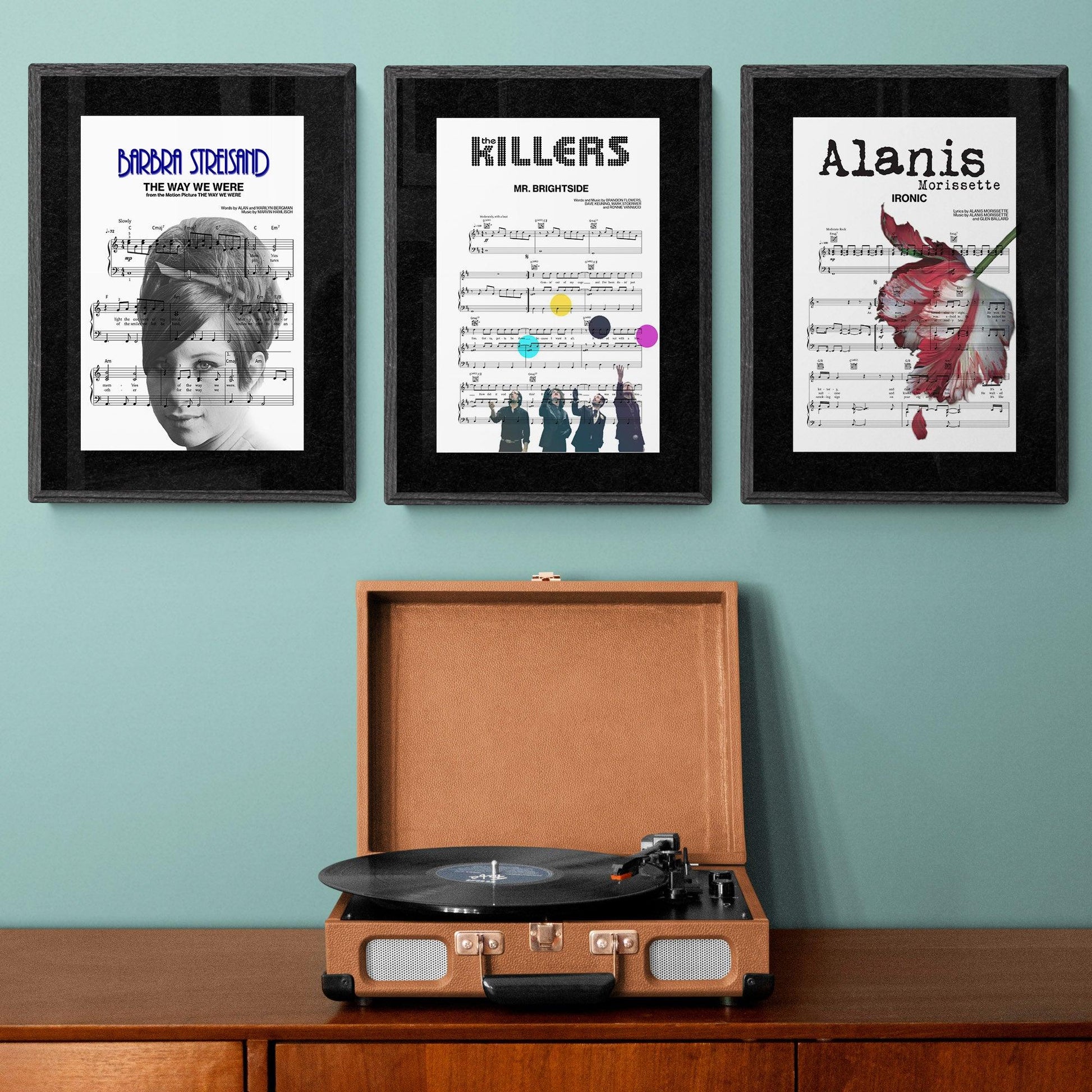 The killers - Mr Brightside Song Print | Song Music Sheet Notes Print Everyone has a favorite song especially The killers Print, and now you can show the score as printed staff. The personal favorite song sheet print shows the song chosen as the score. 