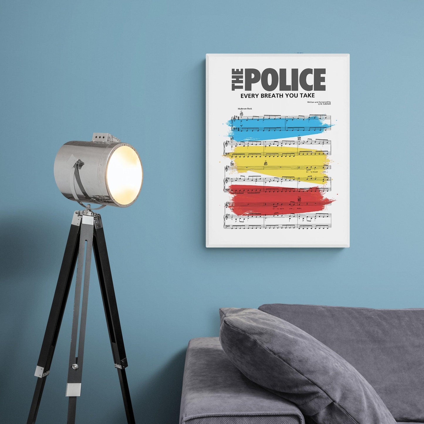 The Police • Every Breath You Take Song Lyric Print - 98types
