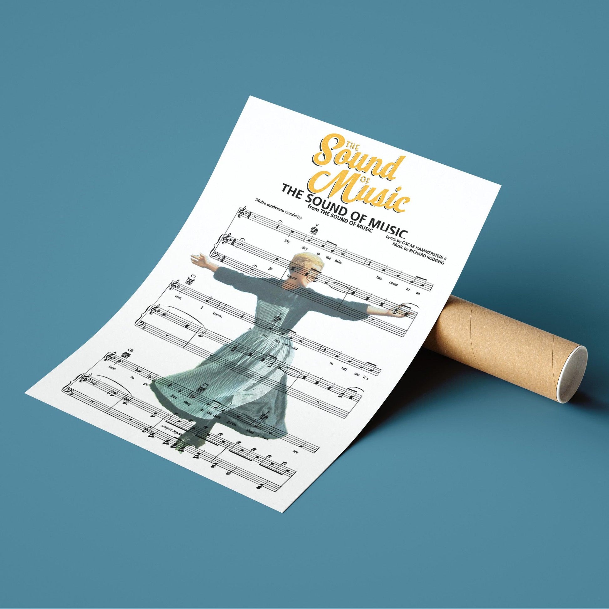 The Sound of Music Print | Song Music Sheet Notes Print Everyone has a favorite song especially The Sound of Music Print, and now you can show the score as printed staff. The personal favorite song sheet print shows the song chosen as the score. 
