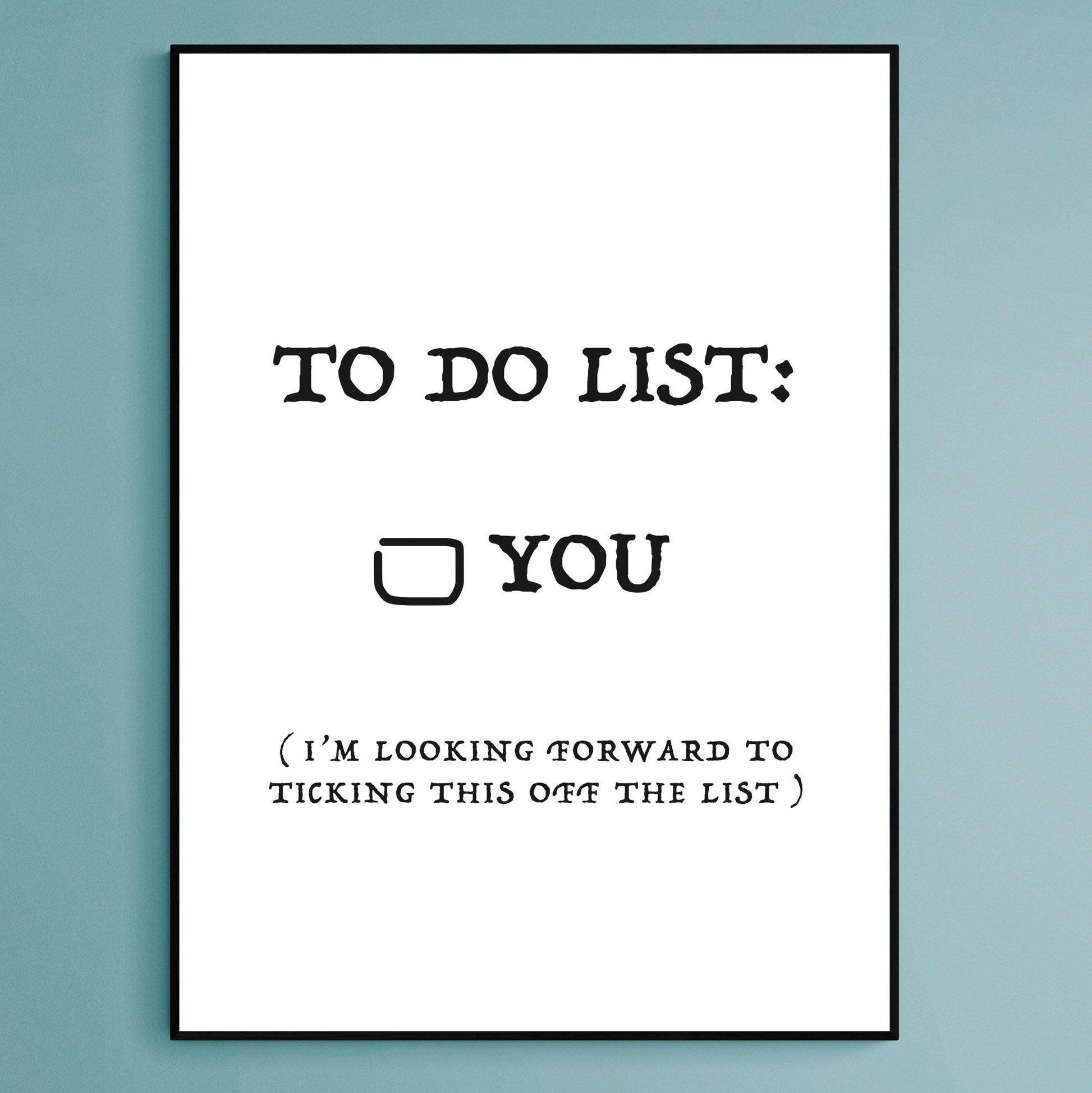 To Do List YOU Print - 98types