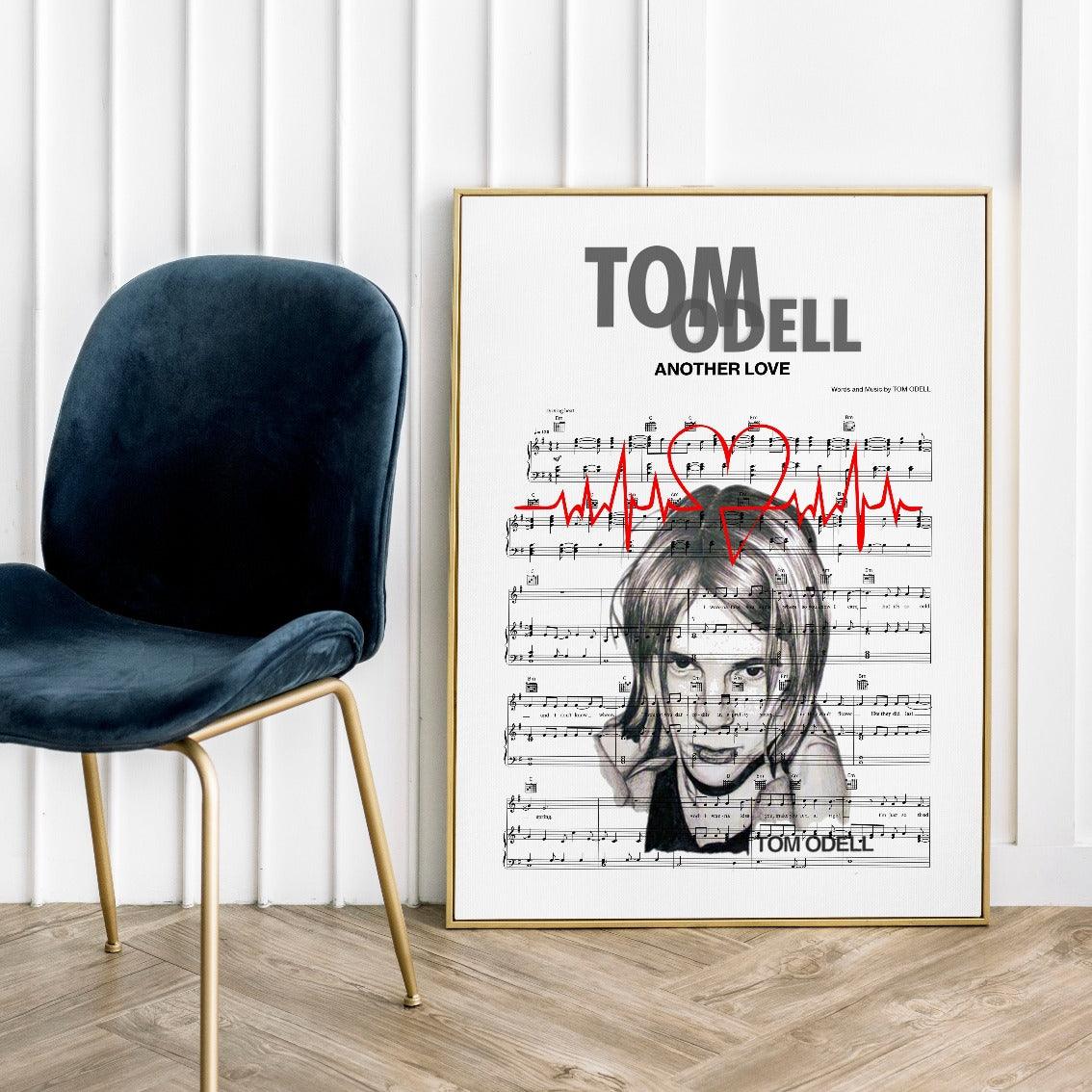 Add some musical inspiration to your home with this Tom Odell - ANOTHER LOVE Poster. This poster is a great way to show off your taste in music and add some personality to your space. With its simple design, it can easily be combined with other wall art to create a stylish gallery wall. It's also a great conversation starter for any music lover.