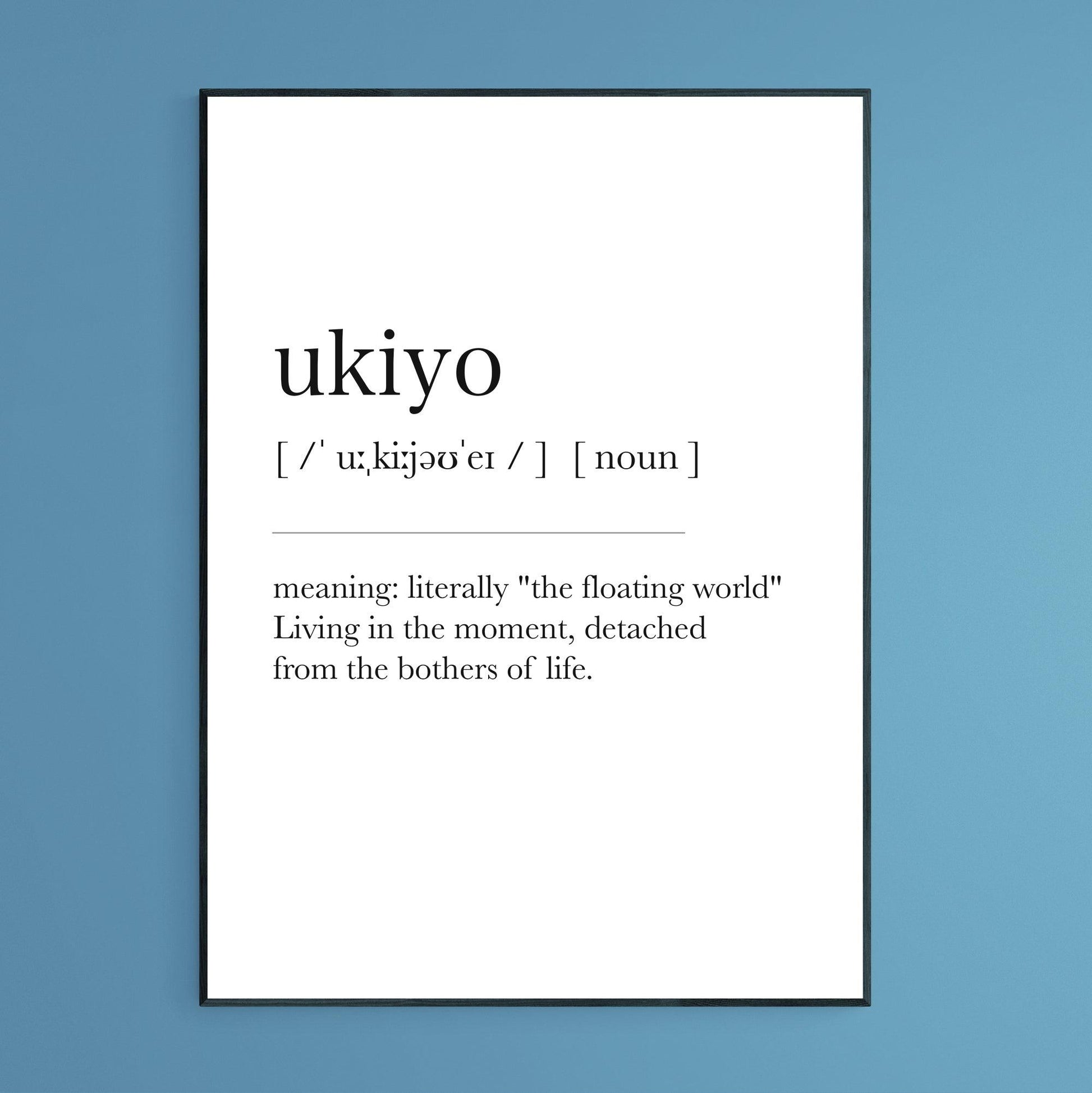 Ukiyo Definition Print - 98types