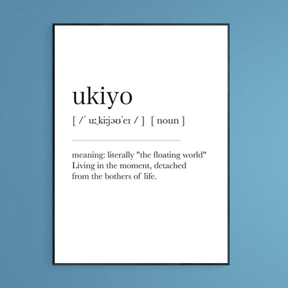 Ukiyo Definition Print - 98types