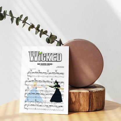This poster is a work of art that captures the soul of the show Wicked. If you are a fan of the show, or even if you are just a fan of great music, you need to own this poster. The lyrics are beautifully designed and the poster is a perfect addition to your music collection.