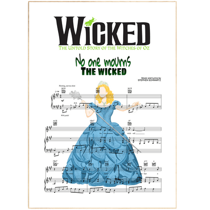 If you're looking for unique music art, you'll love our new Wicked - NO ONE MOURNS THE WICKED Poster. This eye-catching poster print is the perfect addition to your music-themed decor. It features the lyrics from the song Wicked, written by Gregory Maguire and made famous by the musical of the same name. The poster is designed and hand-crafted in the UK, and is printed on high-quality paper for a lasting finish.